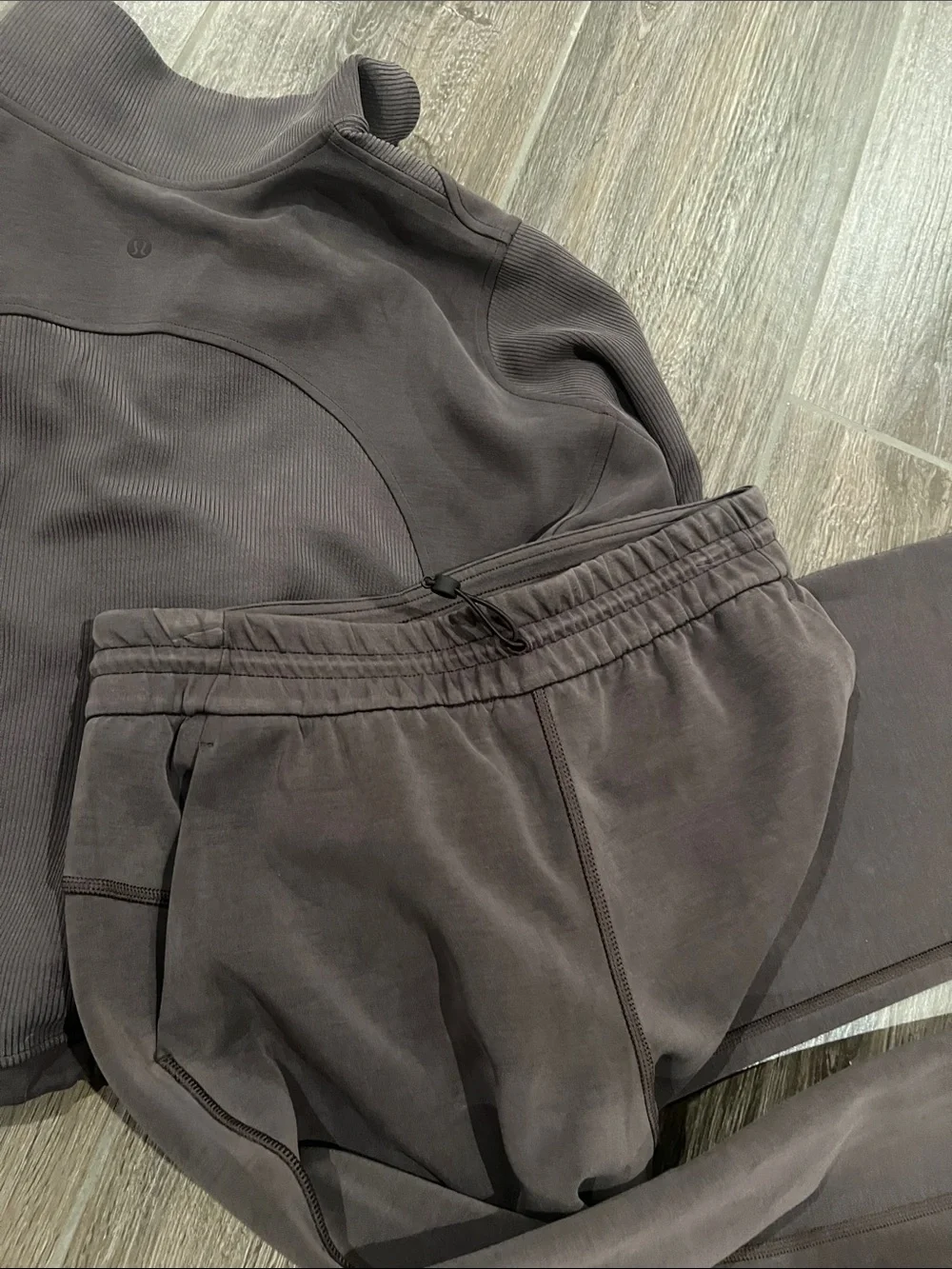 lululemon athletica Women's Dark Brown Track Jogger Set